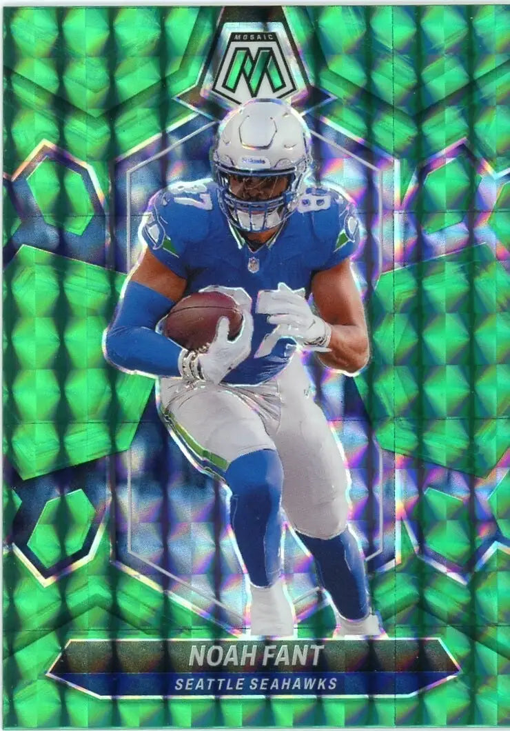 Noah Fant 2024 Panini Mosaic #201 Green Mosaic Seattle Seahawks Football Card