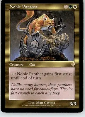 Noble Panther - Invasion - 257 - HP Magic: The Gathering - Magic Card Single