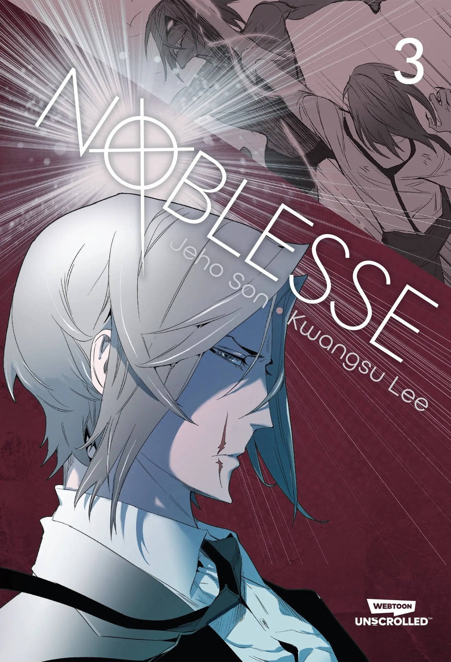 Noblesse Volume 3 cover featuring dark fantasy themes and classic fantasy tropes