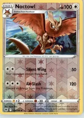 Noctowl - SWSH10: Astral Radiance - Reverse Holo LP - #121/189 - Pokémon Card Single
