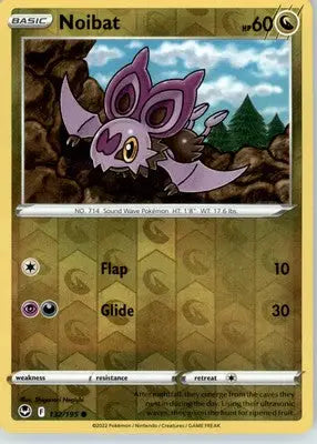 Noibat - SWSH12: Silver Tempest - Reverse Holo LP - #132/195 - Pokémon Card Single