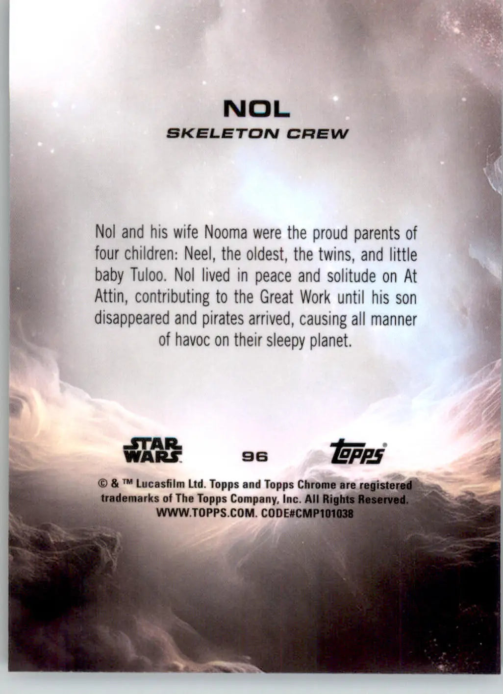Nol - 2025 Topps Chrome Sapphire Edition Star Wars - #96 - Non_sport
