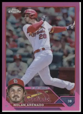 Nolan Arenado 2023 Topps Chrome Pink Refractors #115 St. Louis Cardinals