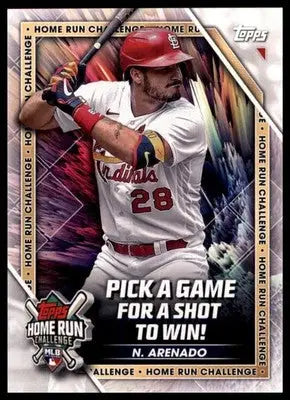 Nolan Arenado 2023 Topps Home Run Challenge #HRC-16 St. Louis Cardinals - Baseball Card Single
