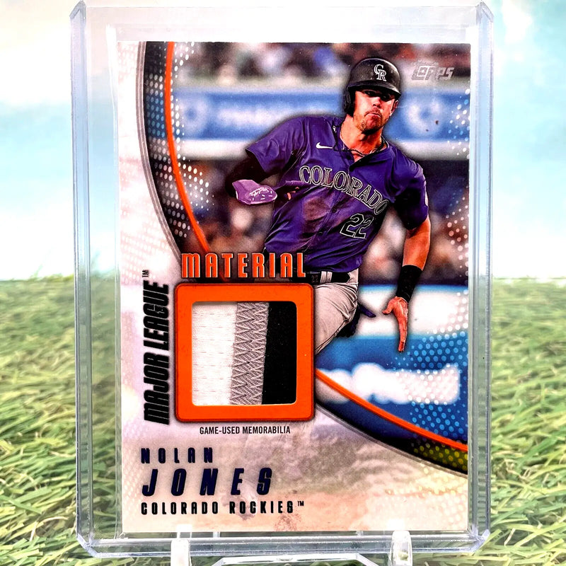 Nolan Jones 2025 Topps Series 1 Major League Material Orange SSP /25 #MLM-NJ - Baseball Card Single