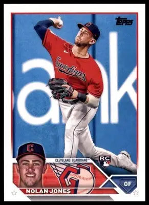 Nolan Jones Rookie 2023 Topps #129 Cleveland Guardians - Baseball Card Single