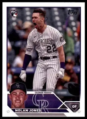 Nolan Jones Rookie 2023 Topps Update #US85 Colorado Rockies - Baseball Card Single