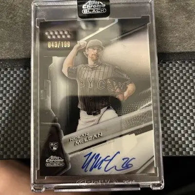 NOLAN MCLEAN 2026 TOPPS CHROME BLACK ROOKIE REFRACTOR AUTO /199