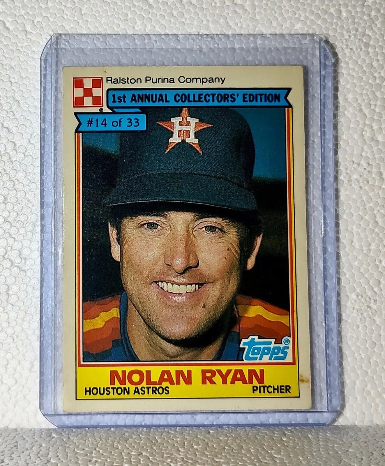 Nolan Ryan 1985 Purina MLB #14 Baseball Card Houston Astros - Baseball Card Single