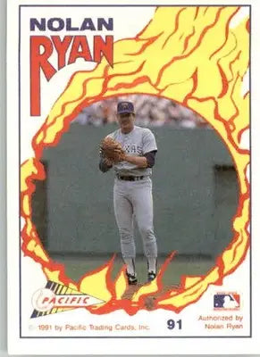 Nolan Ryan - 1991 Pacific Nolan Ryan Texas Express I - #91 - Baseball - Baseball Card Single