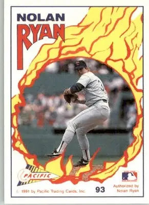 Nolan Ryan - 1991 Pacific Nolan Ryan Texas Express I - #93 - Baseball - Baseball Card Single