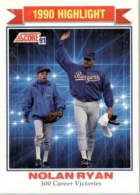 Nolan Ryan - 1991 Score - #417 - Baseball - Baseball Card Single