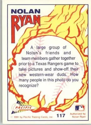 Nolan Ryan - 1992 Pacific Nolan Ryan Texas Express II - #117 - Baseball - Baseball Card Single