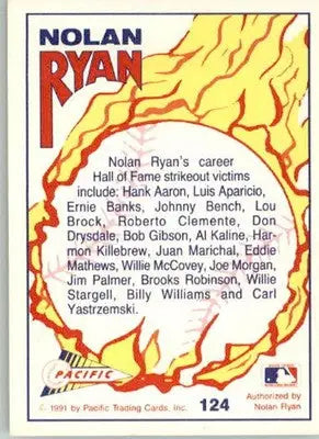 Nolan Ryan - 1992 Pacific Nolan Ryan Texas Express II - #124 - Baseball - Baseball Card Single