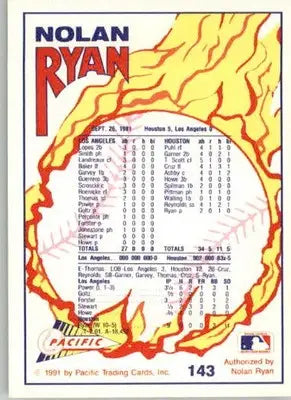 Nolan Ryan - 1992 Pacific Nolan Ryan Texas Express II - #143 - Baseball - Baseball Card Single