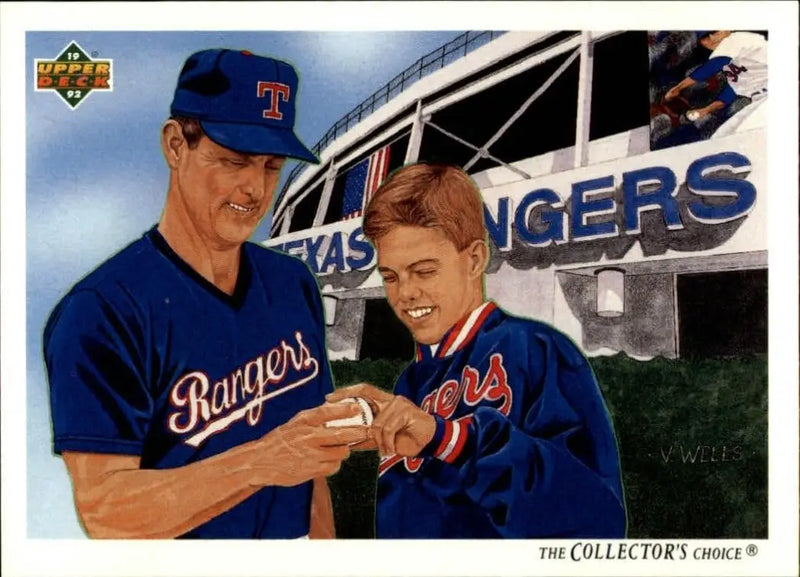 Nolan Ryan 1992 Upper Deck MLB #92 Team Checklist Baseball Card Texas Rangers - Baseball Card Single