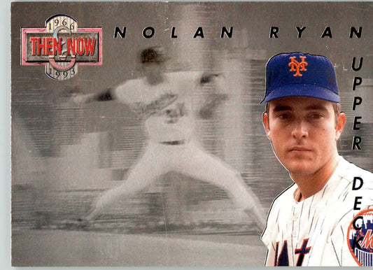 Nolan Ryan - 1993 Upper Deck - #TN5 - Then and Now Baseball - Baseball Card Single
