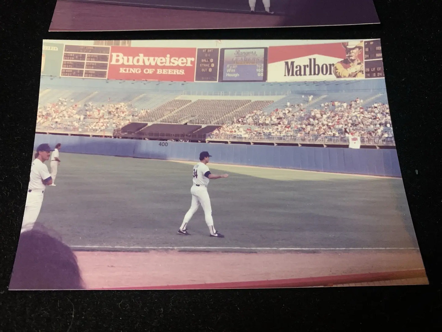 Nolan Ryan 8/22/1990 Texas Rangers Mariners Pre-Game Type 1 Photo Lot 3 SnapShot - Sports Memorabilia