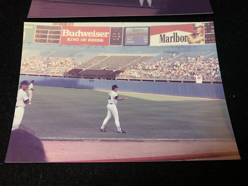 Nolan Ryan 8/22/1990 Texas Rangers Mariners Pre-Game Type 1 Photo Lot 3 SnapShot - Sports Memorabilia
