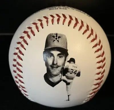 Nolan Ryan Day Houston Astros commemorative baseball celebrating Nolan Ryan’s retired #34