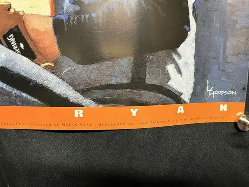 NOLAN RYAN JERSEY RETIREMENT POSTER Sept 29 1996 HOUSTON ASTROS ASTRODOME 12x18 - Sports Memorabilia