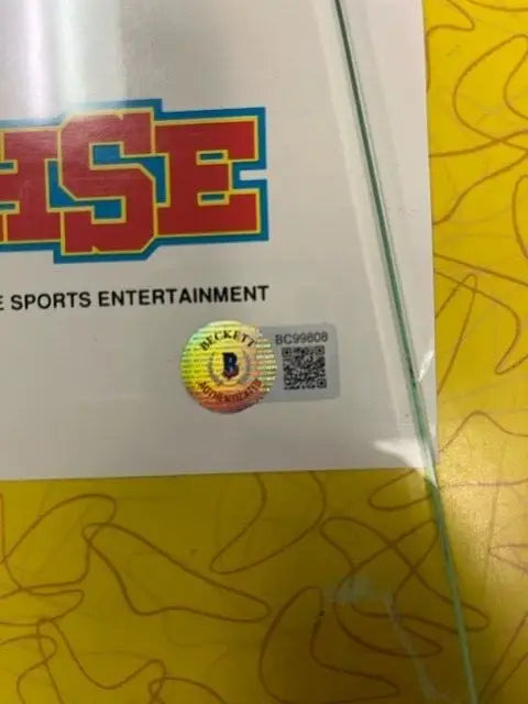 Nolan Ryan Signed HSE 1990 Poster 18x24 Auto Texas Rangers 300 Win Beckett Auth