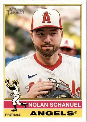 Nolan Schanuel - 2025 Topps Heritage - #273 - Baseball - Baseball Card Single