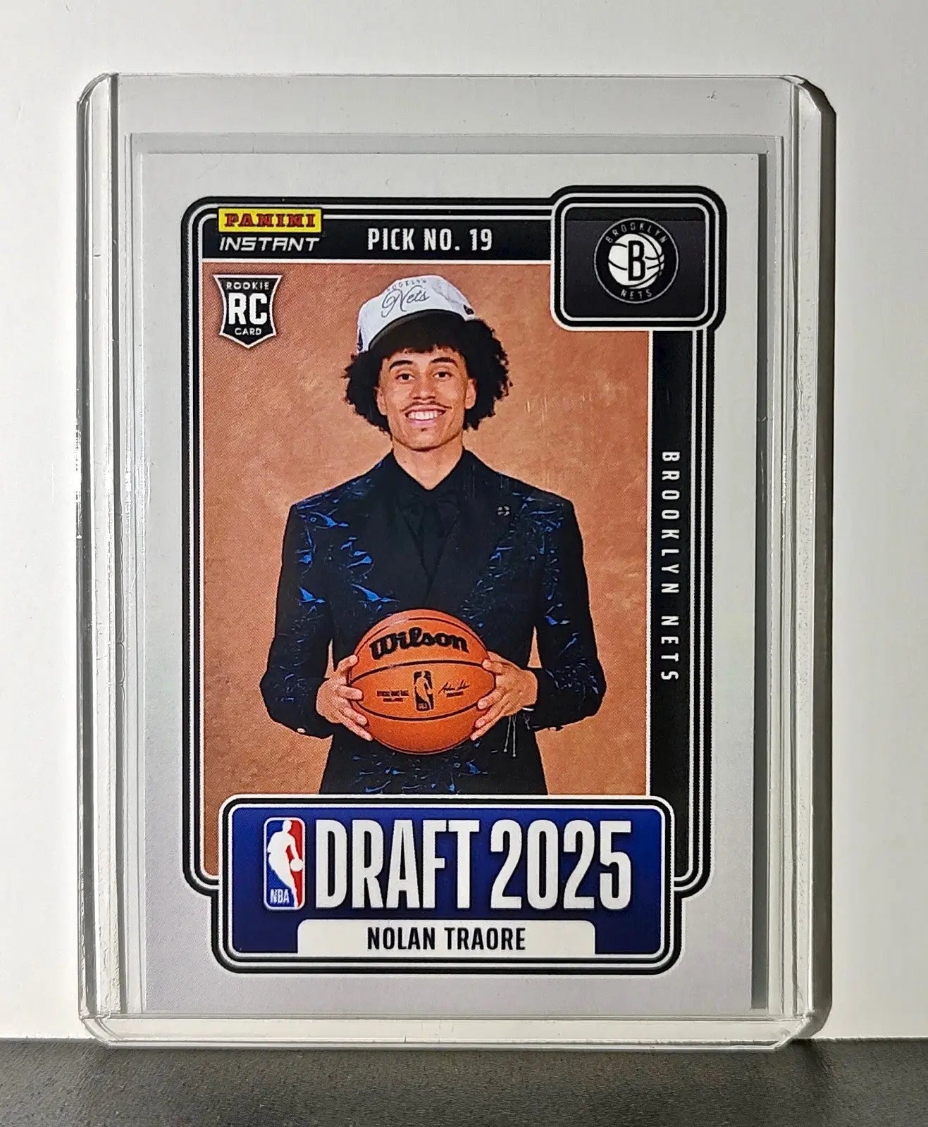 Nolan Traore Rookie 2025-26 Panini NBA #19 Draft Night Card Brooklyn Nets - Basketball Card Single
