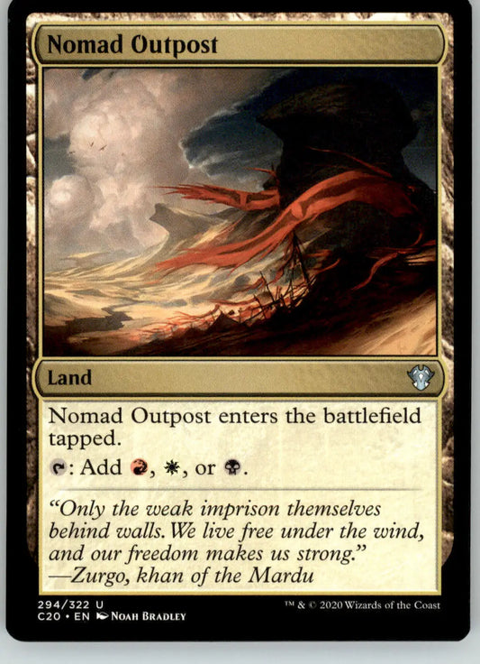 Nomad Outpost - Commander 2020 - 294 - LP Magic: The Gathering - Magic Card Single