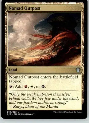 Nomad Outpost - Commander 2020 - 294 - LP Magic: The Gathering - Magic Card Single