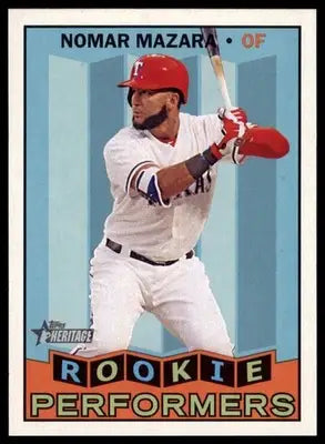 Nomar Mazara 2016 Topps Heritage Rookie Performers #RP-NM Texas Rangers - Baseball Card Single
