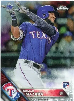 Nomar Mazara Rookie 2016 Topps Chrome Refractor #164 Texas Rangers - Baseball Card Single