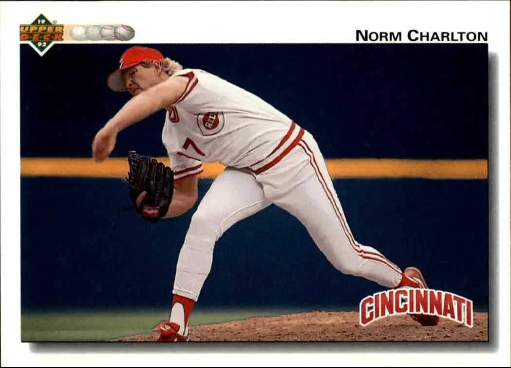 Norm Charlton 1992 Upper Deck MLB #677 Baseball Card Cincinnati Reds - Baseball Card Single
