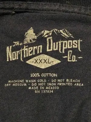 Northern Outpost Shirt Mens 3XL Rooster Graphic Blue Cotton Short Sleeve - Apparel