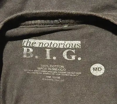 Notorious B.I.G. Shirt Men’s M Black Graphic Short Sleeve Biggie Crown Tee - Apparel
