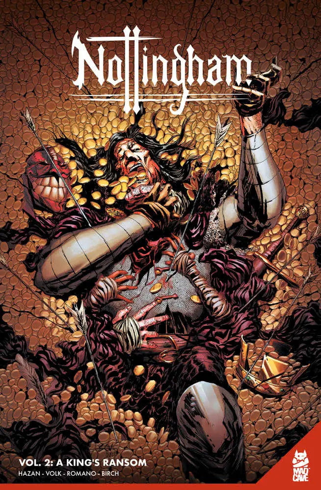 Comic book cover with violent imagery for Nottingham TP Volume 02 Kings Ransom Mature