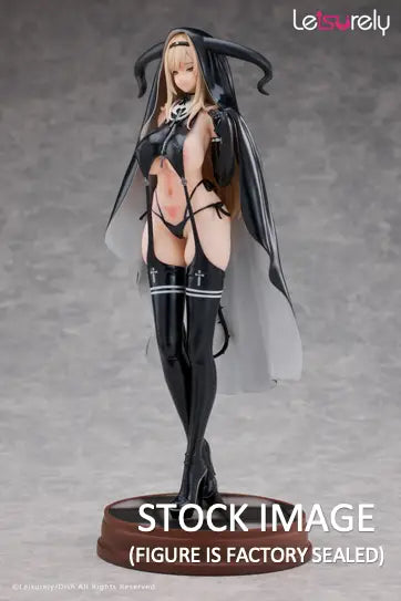 Anime-style demon nun figurine of Sister Succubus illustrated PVC Fig Deluxe edition