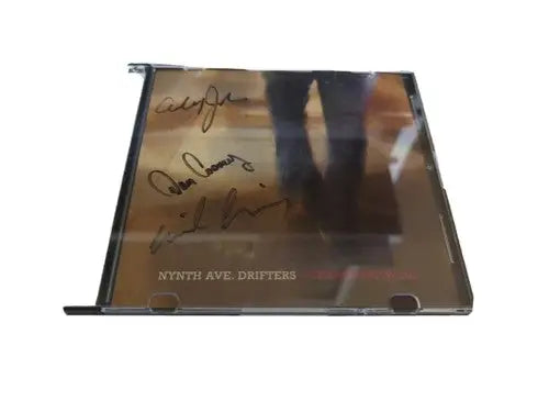 Autographed CD case of Nynth Ave Drifters Strawberry Road Signed album