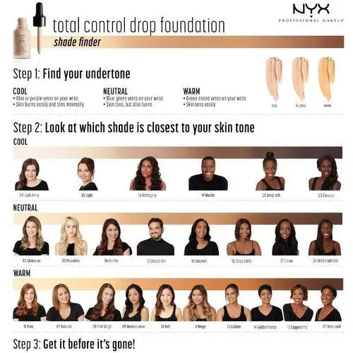 NYX Total Control Drop Foundation - Deep Rich- ID:37011 - General Merchandise