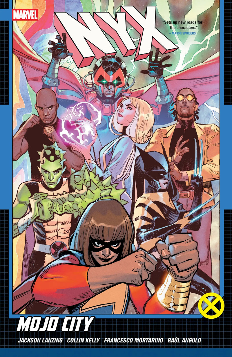 Comic book cover featuring Marvel characters including Kamala Khan for Nyx Volume 2 Mojo City