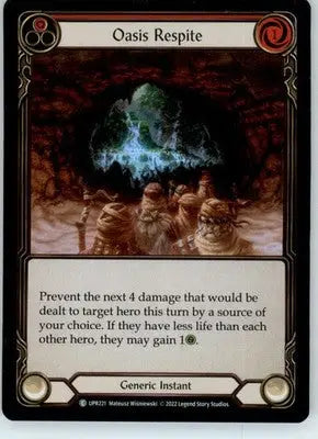 Oasis Respite (Red) - Uprising - UPR221 - Foil NM - Other