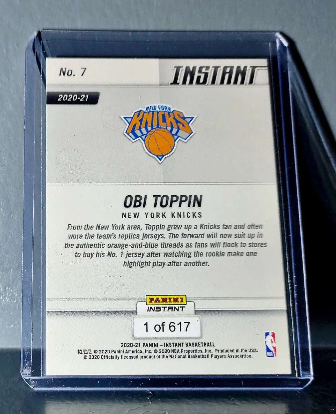 Obi Toppin 2020-21 Panini NBA Tip-Off #7 Basketball Rookie Card 1 of 617 - Basketball Card Single