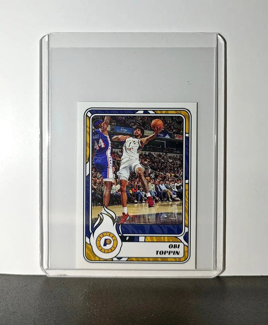 Obi Toppin 2024-25 Panini NBA #195 Sticker Card Indiana Pacers - Basketball Card Single