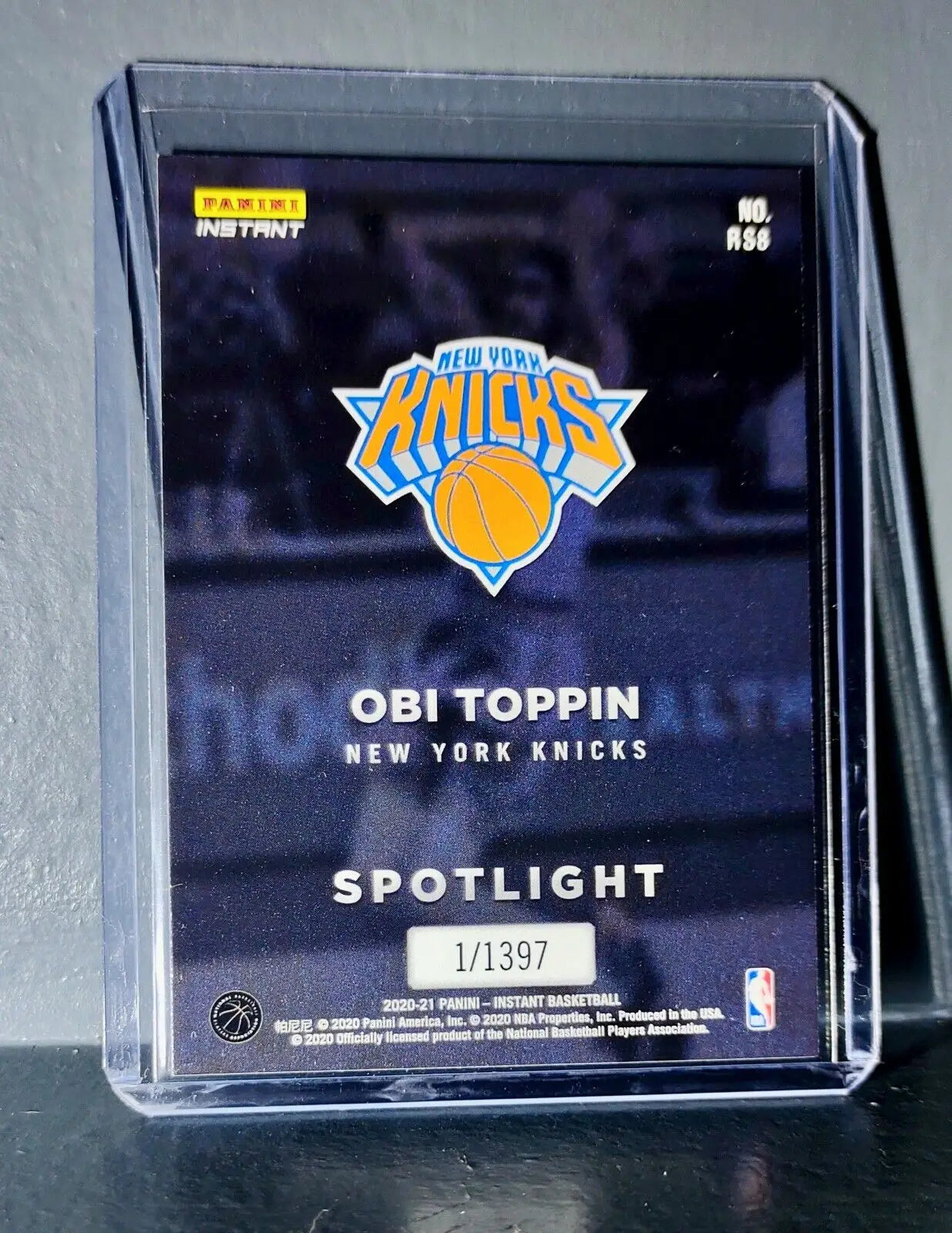 Obi Toppin Rookie Spotlight 2020-21 Panini NBA #8 Basketball Card 1 of 1397 - Basketball Card Single