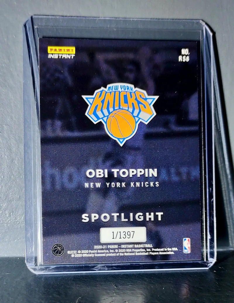 Obi Toppin Rookie Spotlight 2020-21 Panini NBA #8 Basketball Card 1 of 1397 - Basketball Card Single