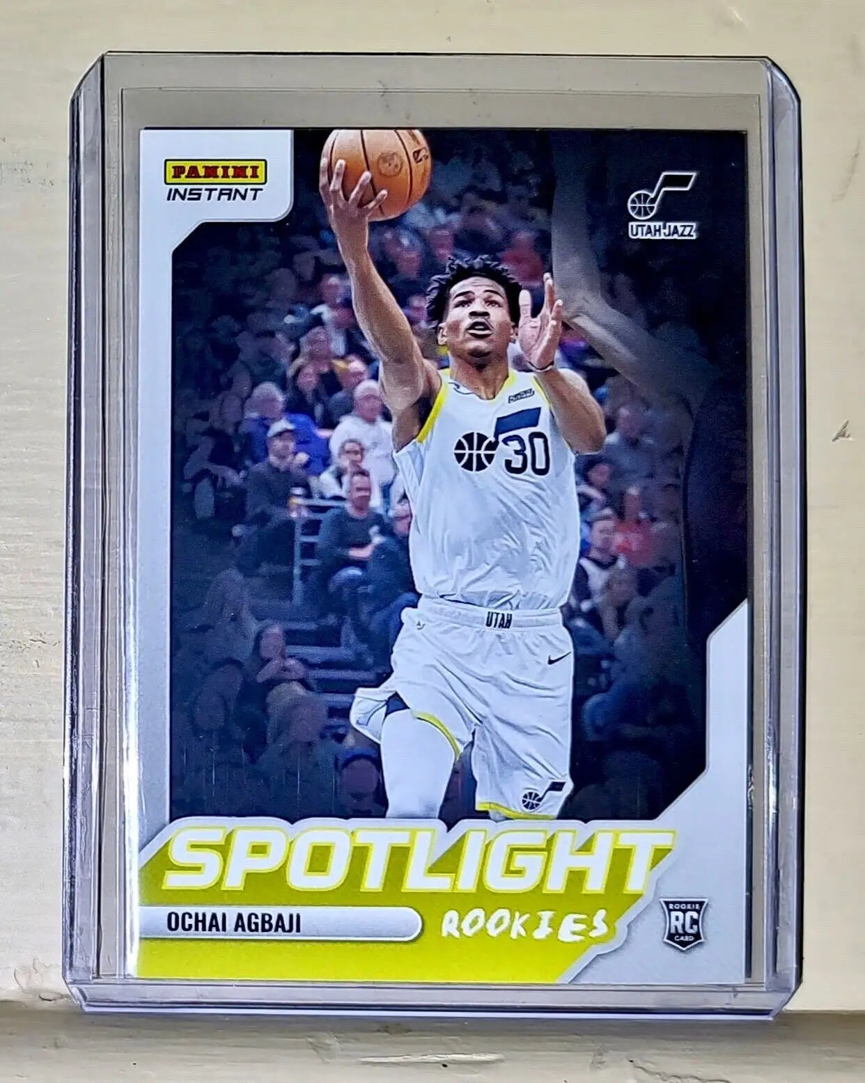 Ochai Agbaji 2022-23 Panini NBA #14 Spotlight Rookies Card 1/965 - Basketball Card Single