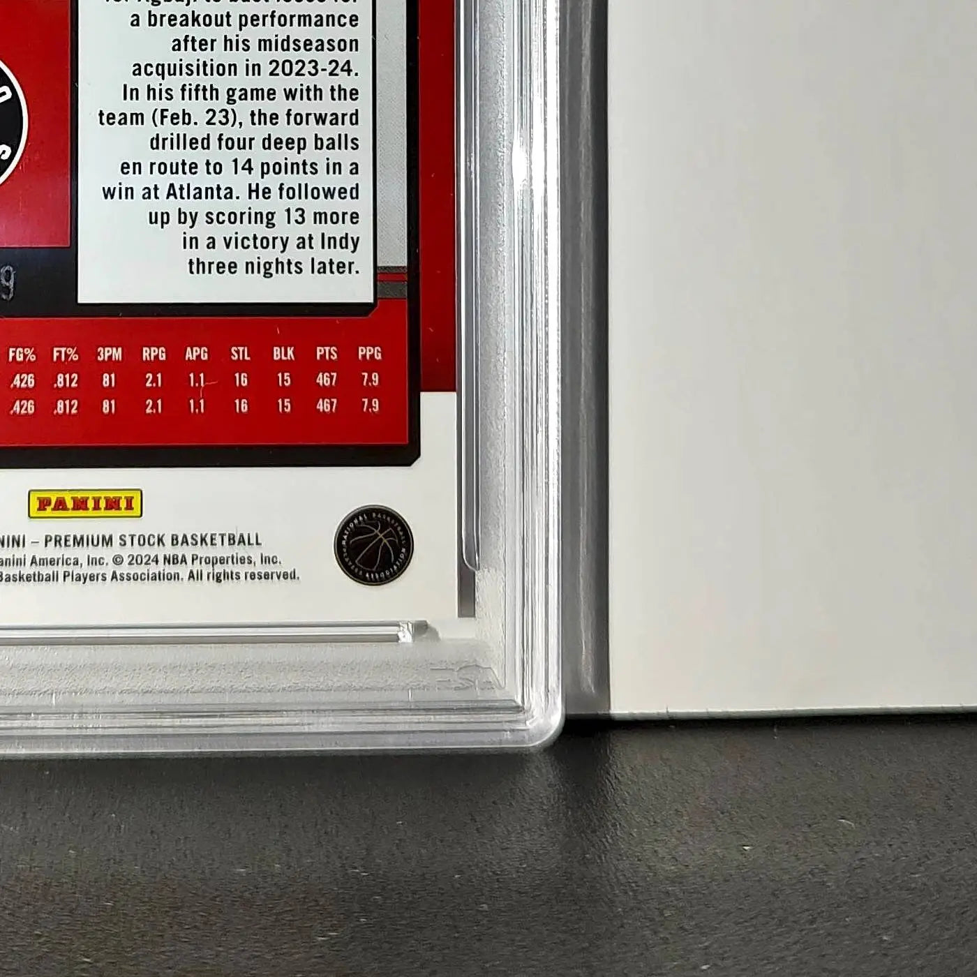 Ochai Agbaji 2023 Panini Hoops Premium #62 30/149 Red Disco Prizm PSA 10 Gem