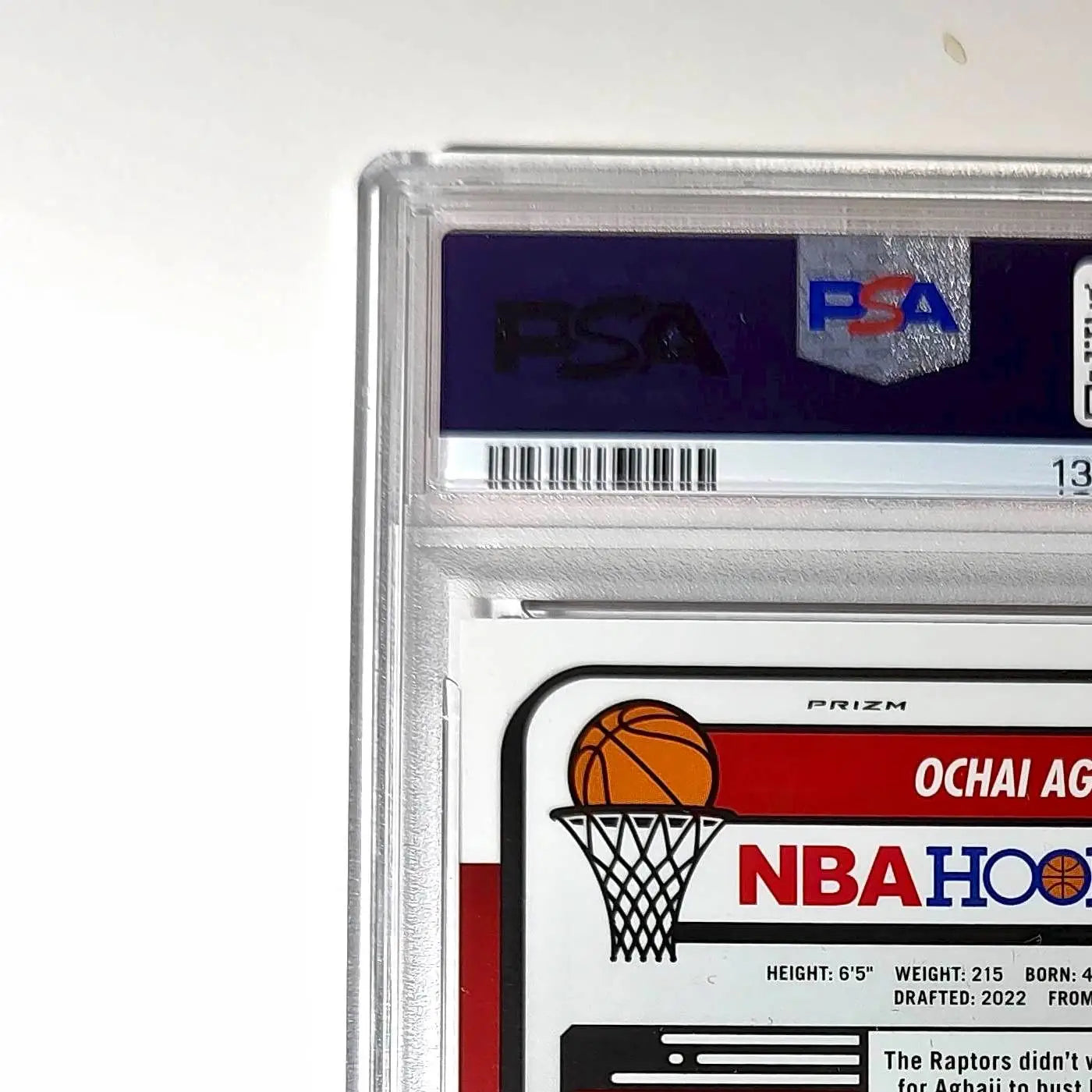 Ochai Agbaji 2023 Panini Hoops Premium #62 30/149 Red Disco Prizm PSA 10 Gem