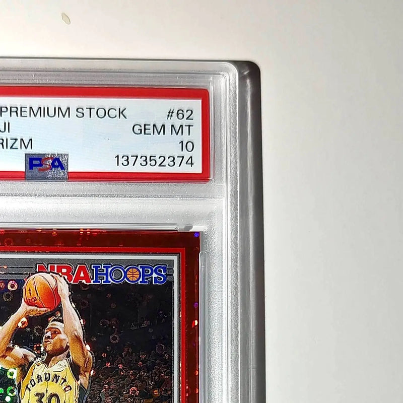 Ochai Agbaji 2023 Panini Hoops Premium #62 30/149 Red Disco Prizm PSA 10 Gem
