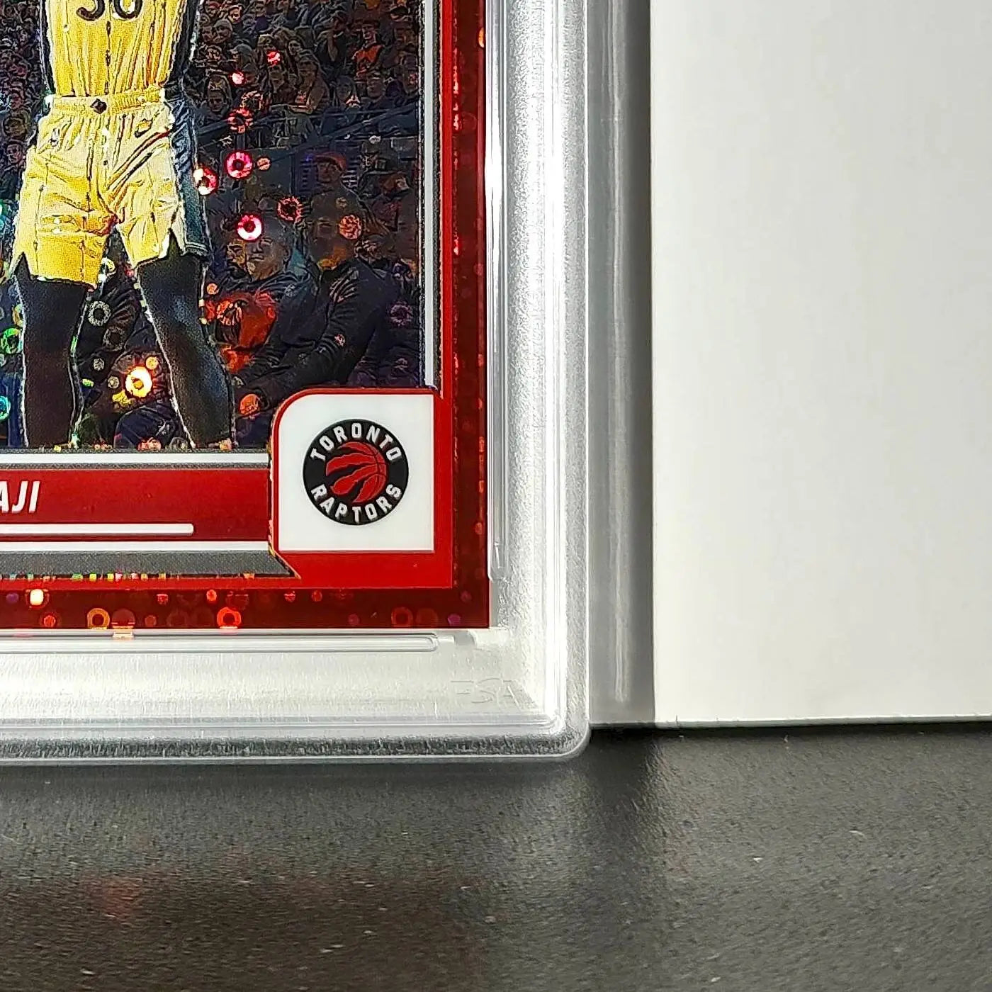 Ochai Agbaji 2023 Panini Hoops Premium #62 30/149 Red Disco Prizm PSA 10 Gem